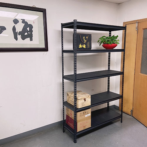 Light Duty Storage Shelves 5 Layers Steel Adjustable Rivet Shelving